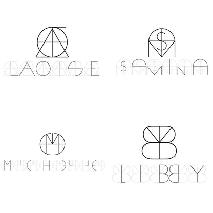Minimalist Monogram Name Necklace