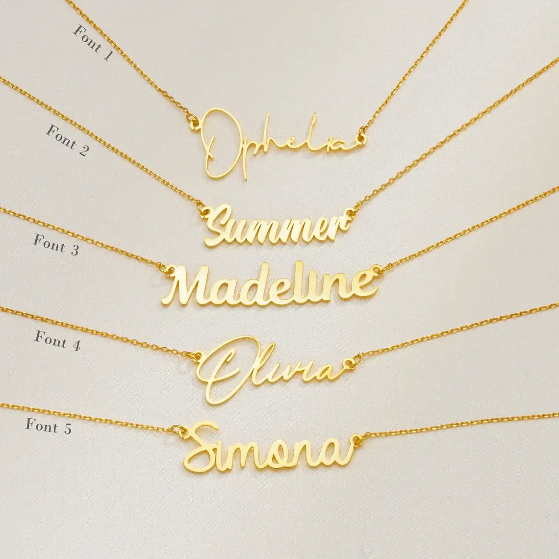 Custom Love Multi Name Necklace