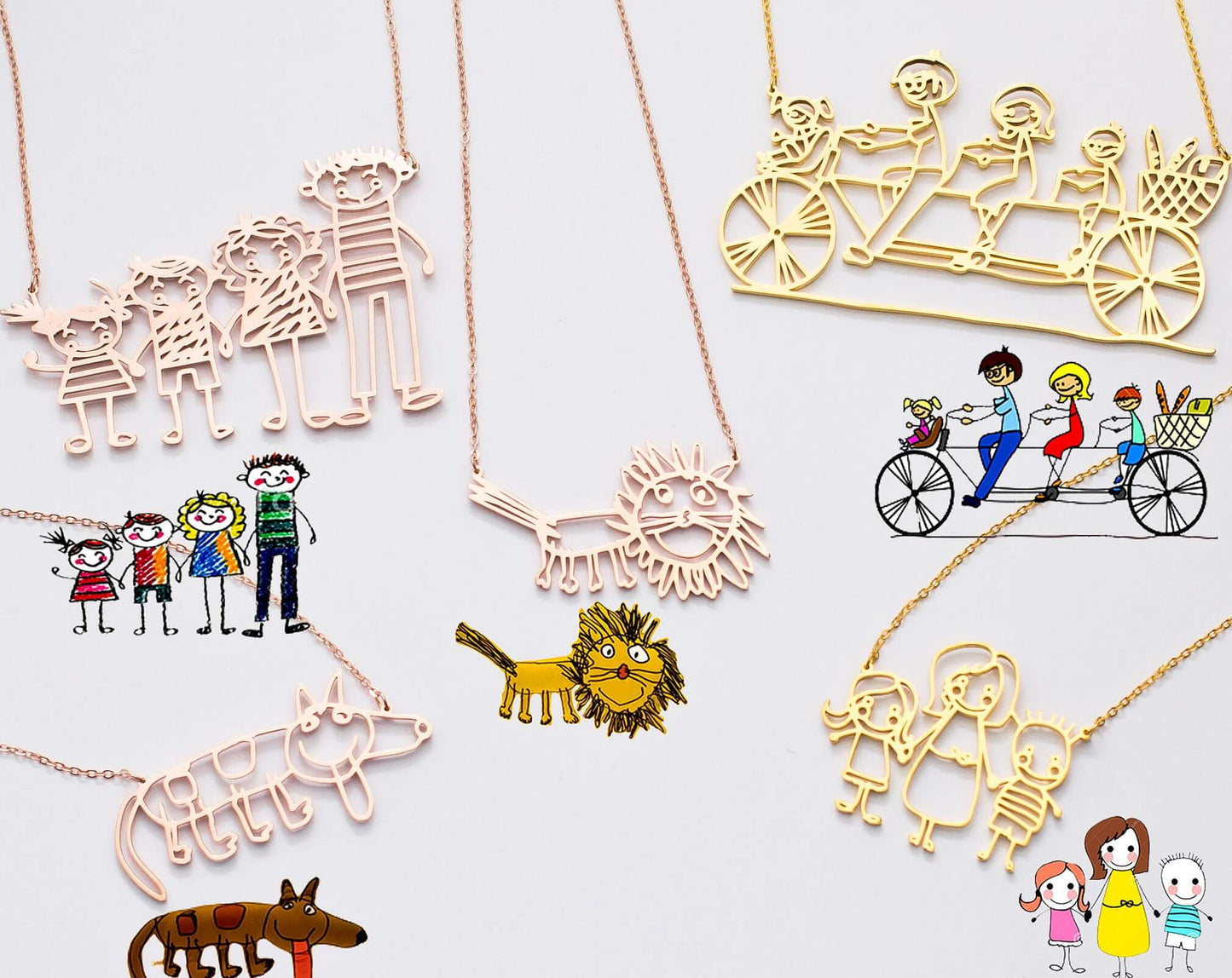 Kids Drawing Necklace