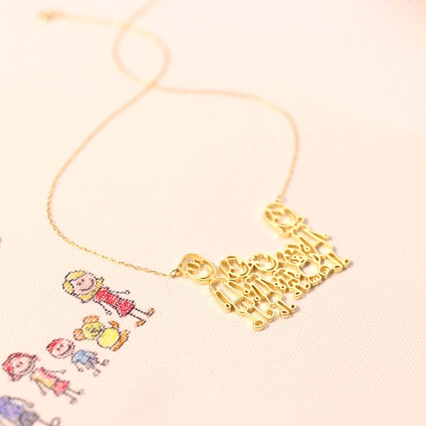 Kids Drawing Necklace