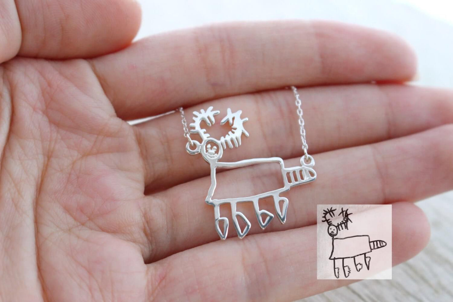 Kids Drawing Necklace