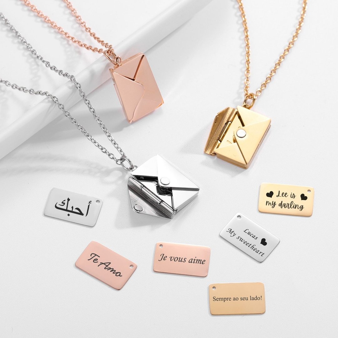 PERSONALIZED LOVE LETTER NECKLACE