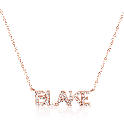 Diamond Custom Name Necklace