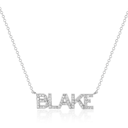 Diamond Custom Name Necklace