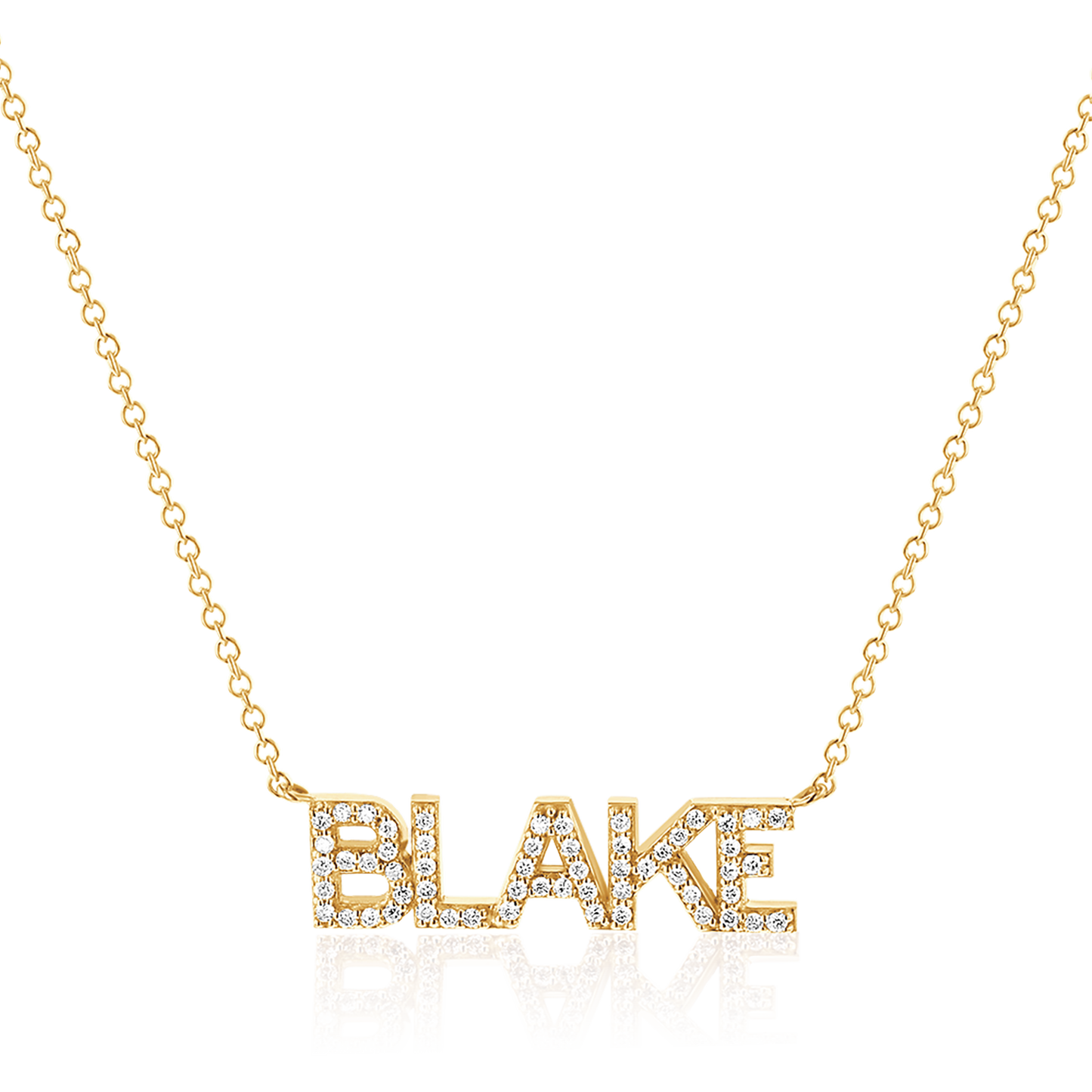 Diamond Custom Name Necklace