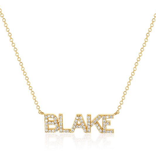 Diamond Custom Name Necklace